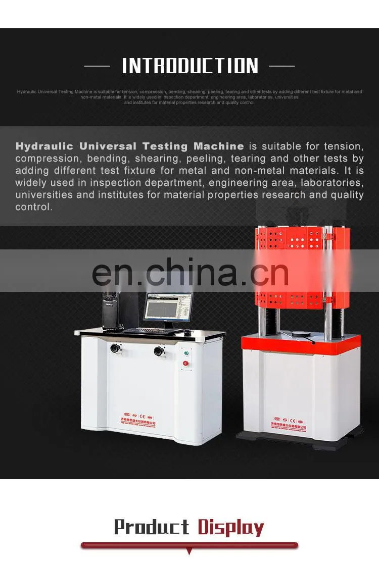 Hydraulic tensile tester