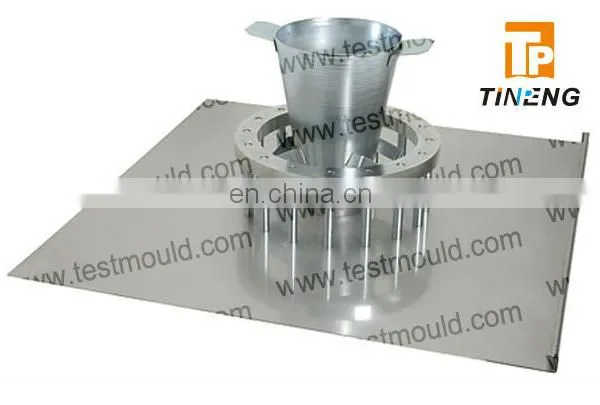 include base plate and ring and slump cone J Ring Test set to Confined concrete Flowability