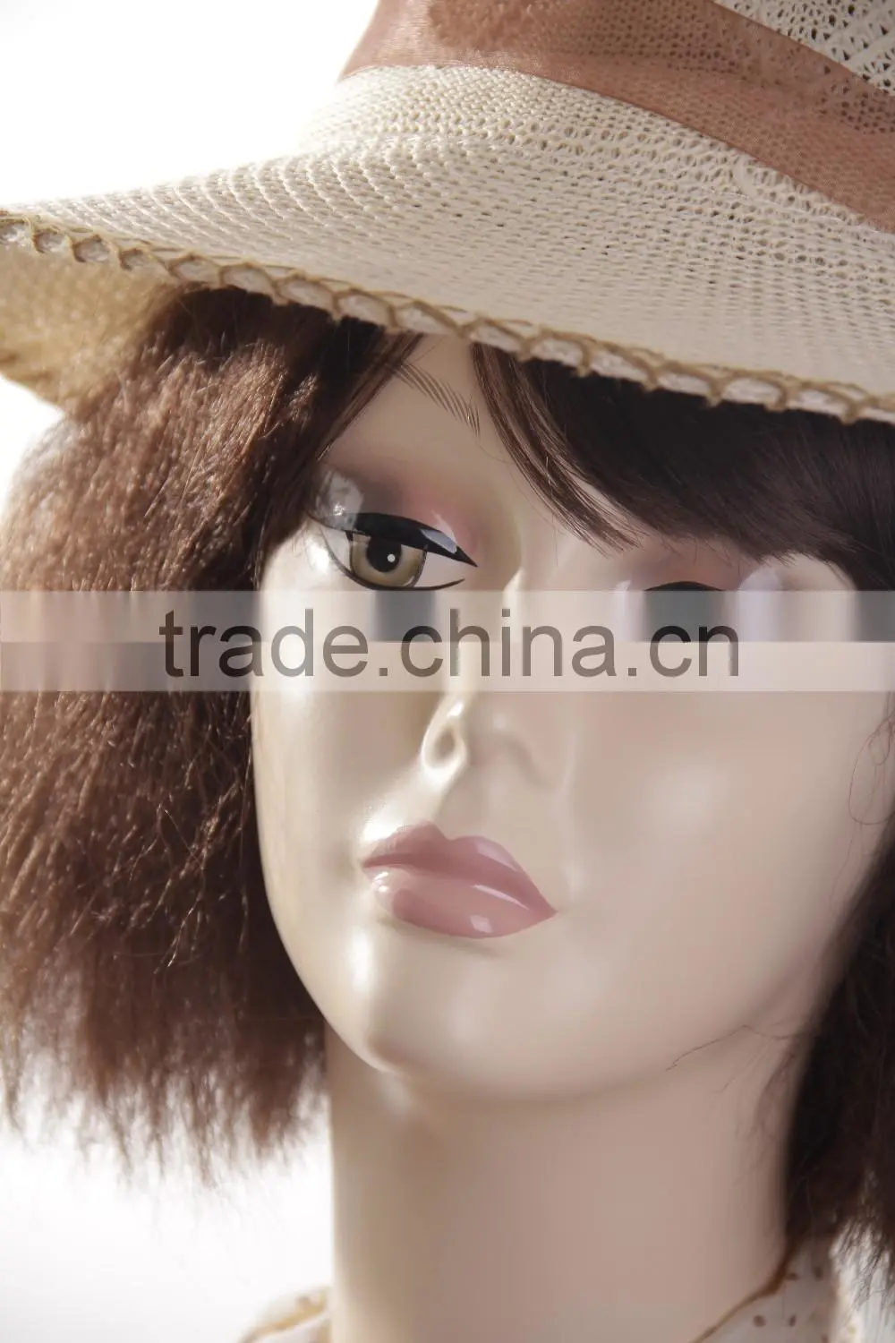 Fiberglass Female Head Mannequin Realistic head manikin Cheap Model H1032