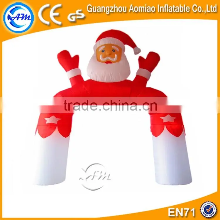 Christmas decoration arch with santa inflatable christmas arch