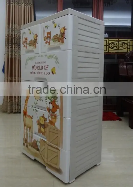 Hot selling high quality 4 tier plastic storage drawer, locker, cabinet