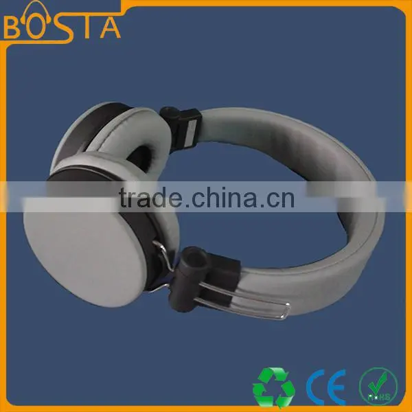 High end line control music stereo mobile phone stylish grey headphone
