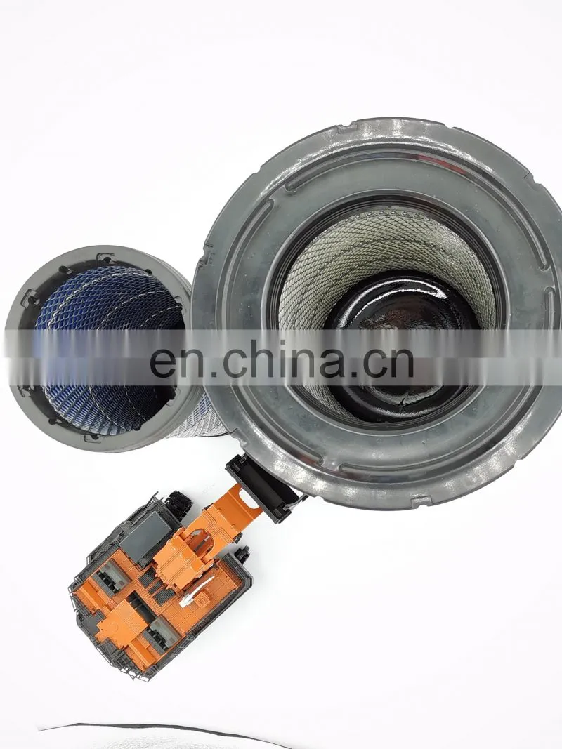 hot selling excavator parts air filter 4286128+4286130 AF25414+AF25412 for SK200-8 SK210-8 EX210-5 EX230LC-5 EX220-5 ZX200-3