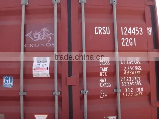 20 Length (feet) and Dry Container Type dry container
