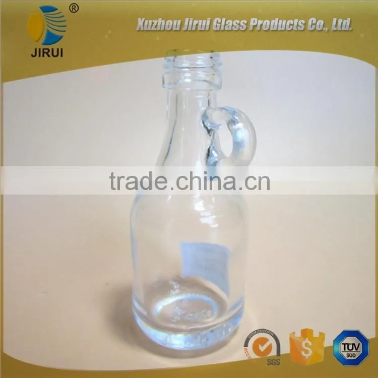 40ml clear glass wine bottle with lug
