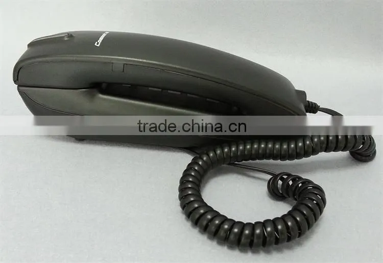 Hotel guest room bathroom mini size black or white wall mount telephone