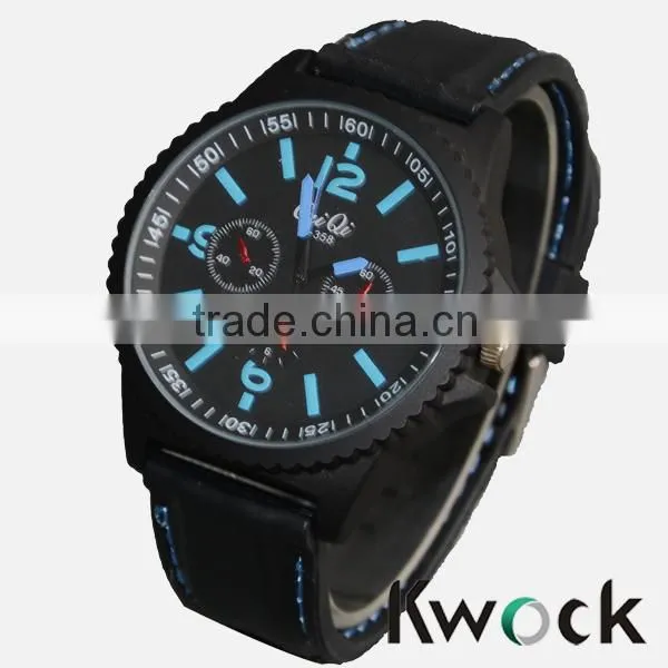 Trendy Promotional Men Analog Black Steel Case Outdoor Sports Watch