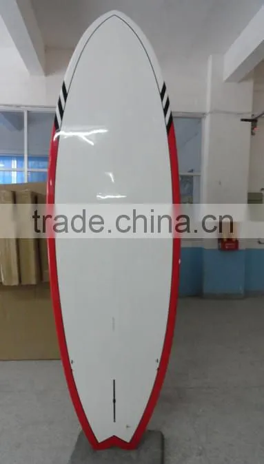 FISH TAIL DECK BAMBOO STAND UP PADDLE FISH SUP BOARD BAMBOO