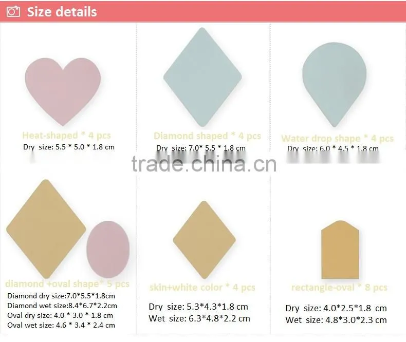 Water Drop Shaped Makeup Sponge Foundation Applicator Cosmetic Sponge Latex-free Makeup Sponge