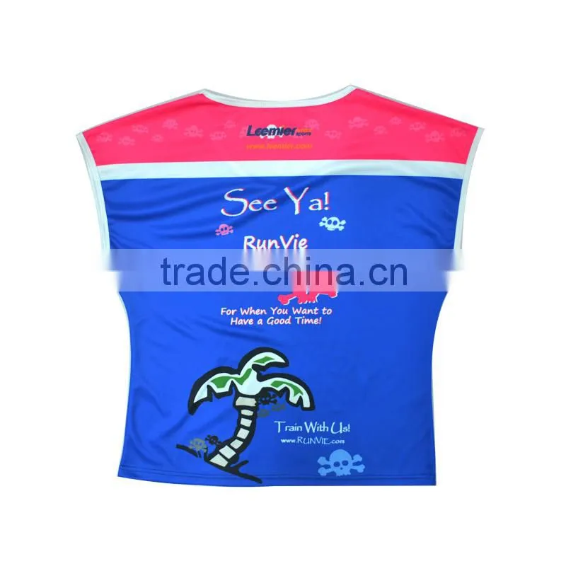 2015 sublimation high quality custom running shirts