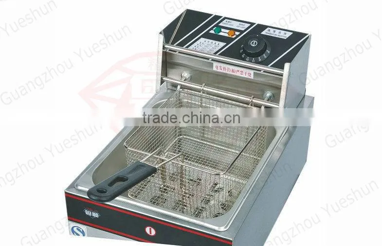 Professional manufacturing commercial desktop chicken and chips fryer