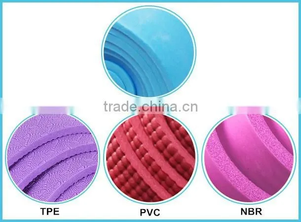 extra thick customized silk screen printed nbr yoga mat 15mm