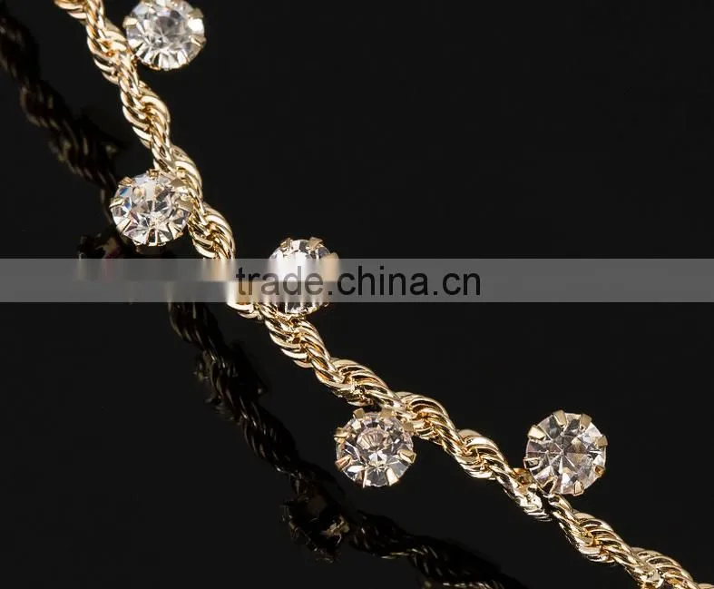 2016 hot selling fashion elegant weave elastic hairband for women