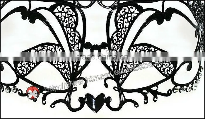 Hot Sell Wholesale Filigree Metal Venetian Man Masquerade Party Masks With Crystals