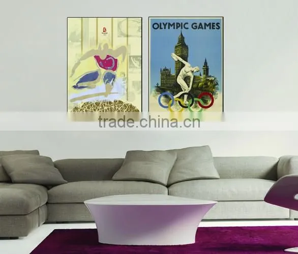 2 panels European style oil painting printed on canvas OM-005