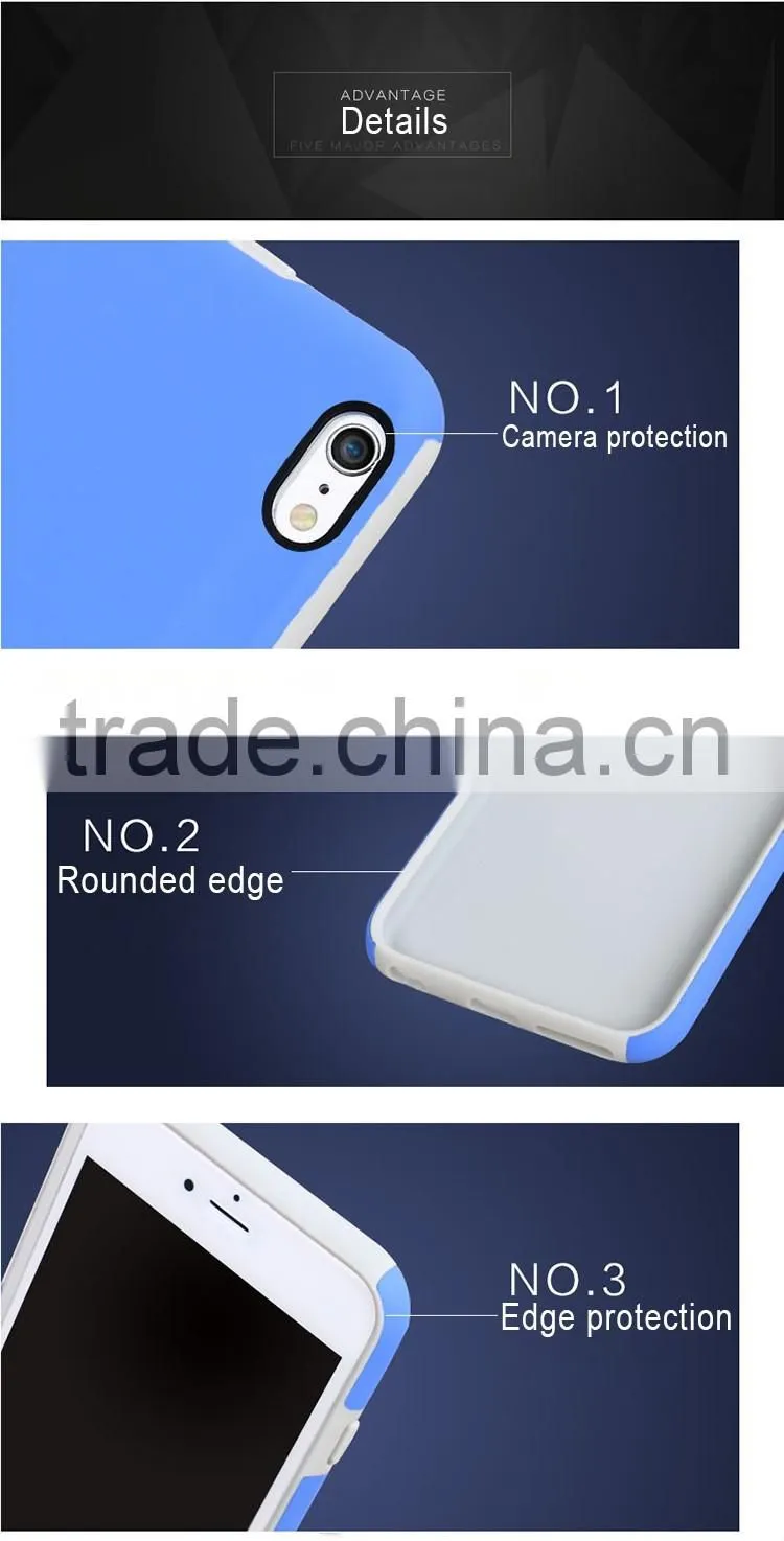 PC+TPU new trend plastic wholesale manufacturer back cover free sample smartphone hard case tpu pc phone case for iphone 6s