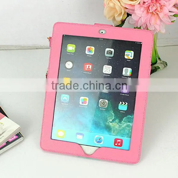 mirror case for ipad 2 3 4 beauty leahter case for ipad