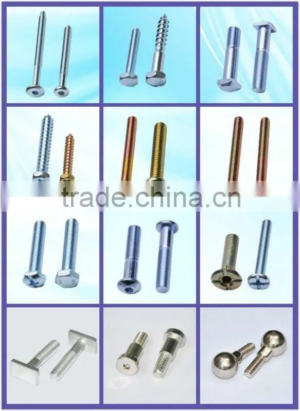 galvanized square head t slot machine screw