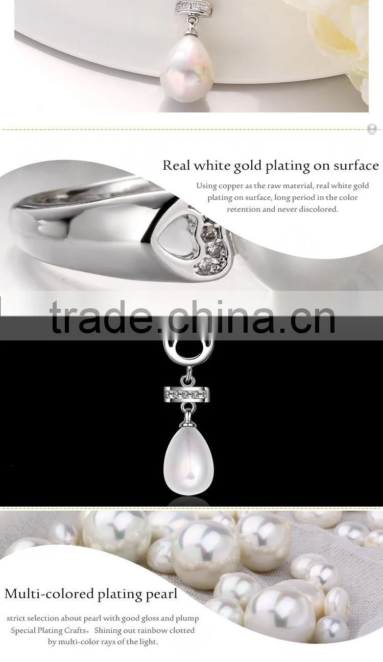 Gorgeous Design Different Styles Birthday Gift Imitation Pearl Copper Pendant