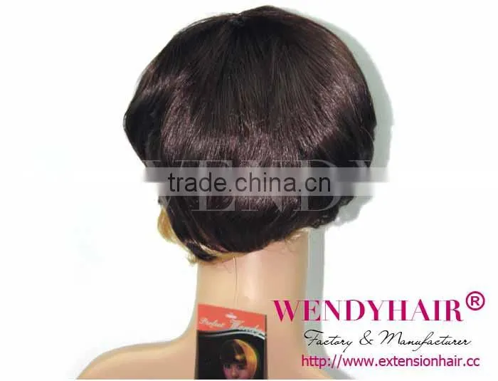 Colorful short synthetic wig most fashion style and best quality tangle free