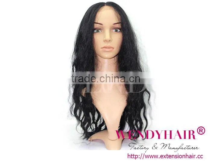 wendy company newest product natural color body wave full lace virgin brazilian human hair wig