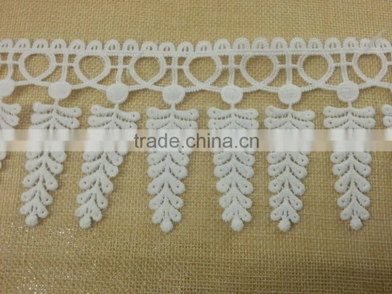 2015 New Arrive Cotton emboridery lace for ladies dress -- H1663