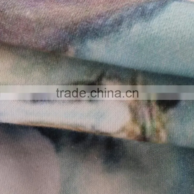 New fashion horse design printing cotton knit fabric for t shirt clothing