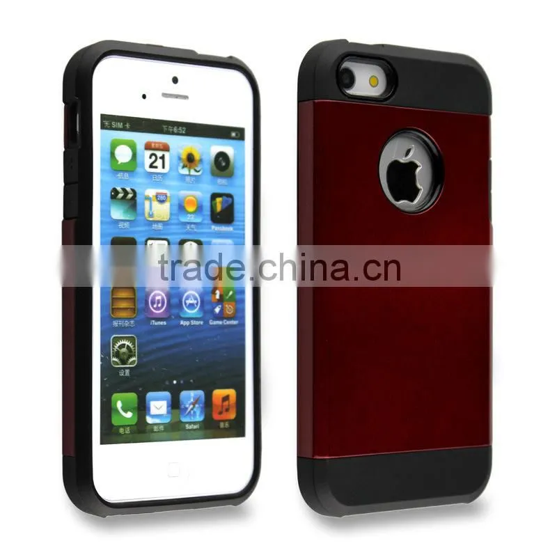 2014 newest 3d phone case for iphone 4/5/5s/5c, Slylish TPU+PC shockproof slim armor phone case for iphone 5 5s