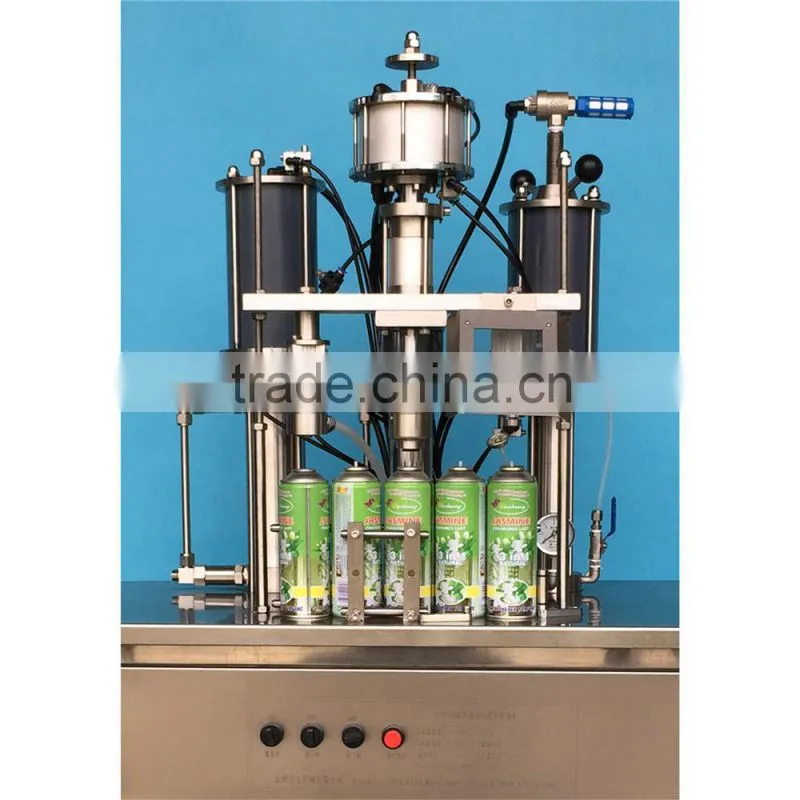 Semi-automatic Aerosol Filling Machine