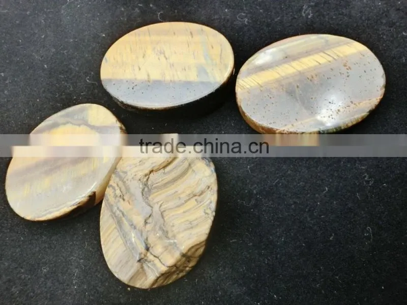 Natural Oval Shape Tiger Eye cabachon gemstone