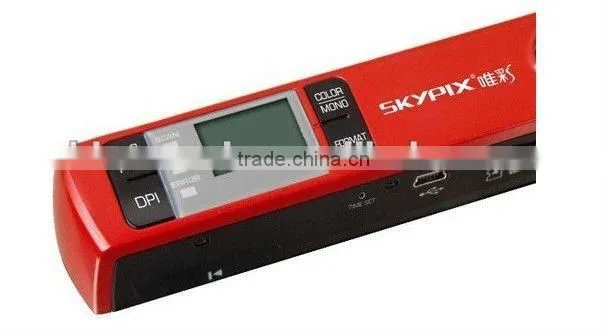 Handheld wireless color scanner pen with 900DPI