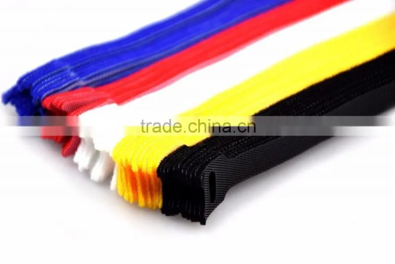 Assorted Adjustable Black Strap Hook Loop Reusable Cable Ties Organizer tidy
