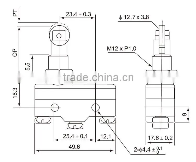 CNTD Professional Manufacturer 2 Years Warranty Waterproof Mini Micro Switch T85 5E4 (CM-1308)
