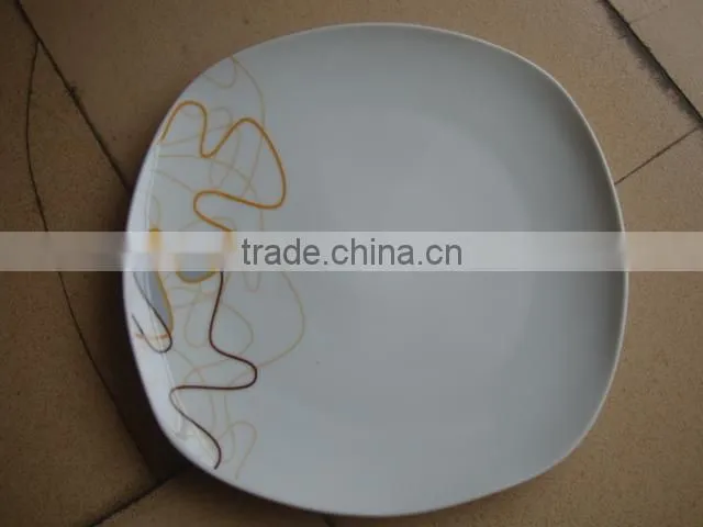ceramic porcelain moonlight plate / ceramic porcelain fruit plate