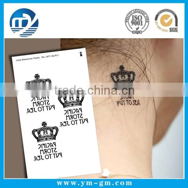 Custom temporary tattoo sticker for hand