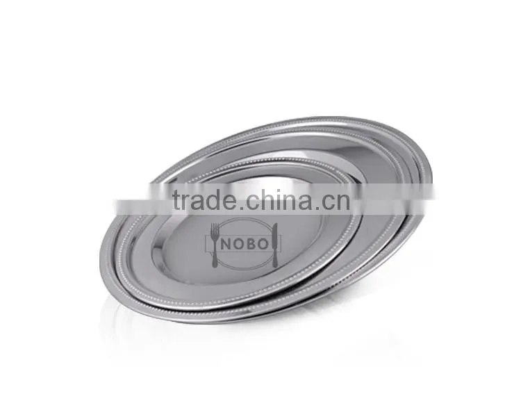 Shiny Round Shape Stainless Steel Wedding Charger Plates