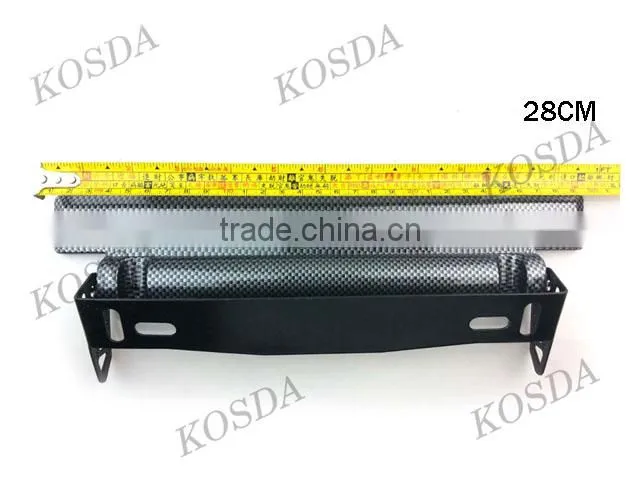 Universal carbon fiber style adjustable number plate car license plate