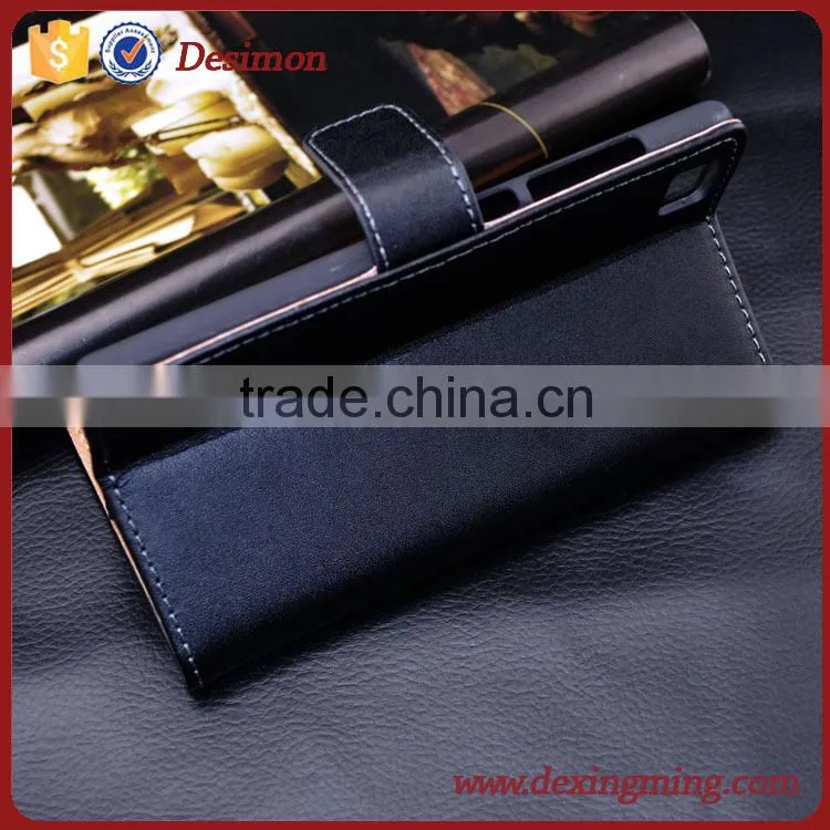 Luxury Flip Wallet Genuine Real Cow Leather Stand Case Cover For XIAOMI Mi3 Mi 3
