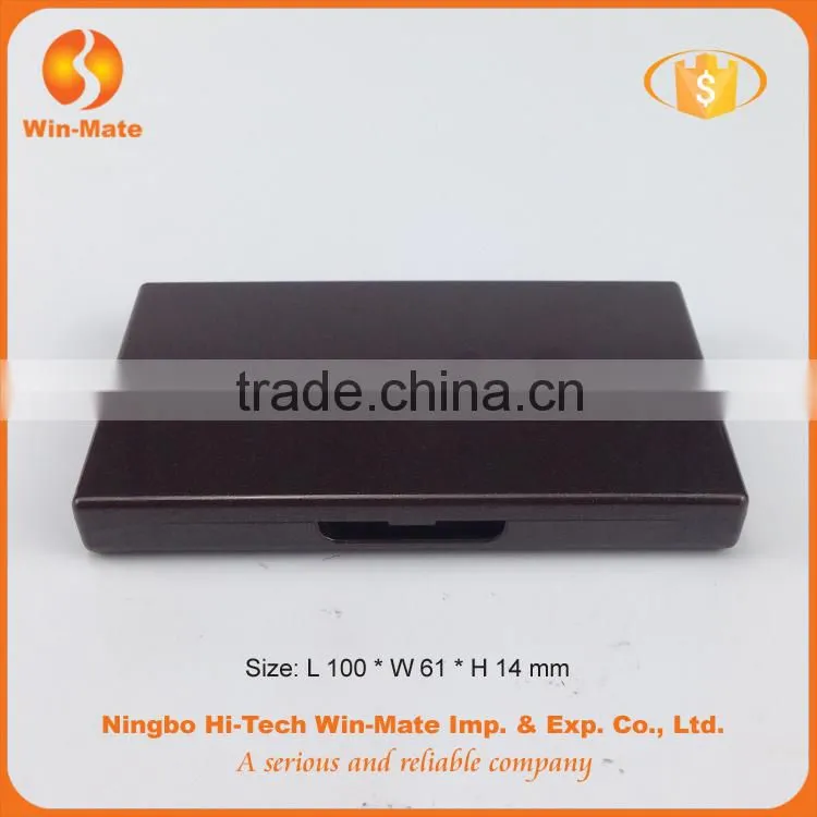 Cosmetic packing simple square plastic empty custom loose foundation case