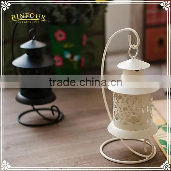 Wholesale metal lantern candle holder hanging home decorations