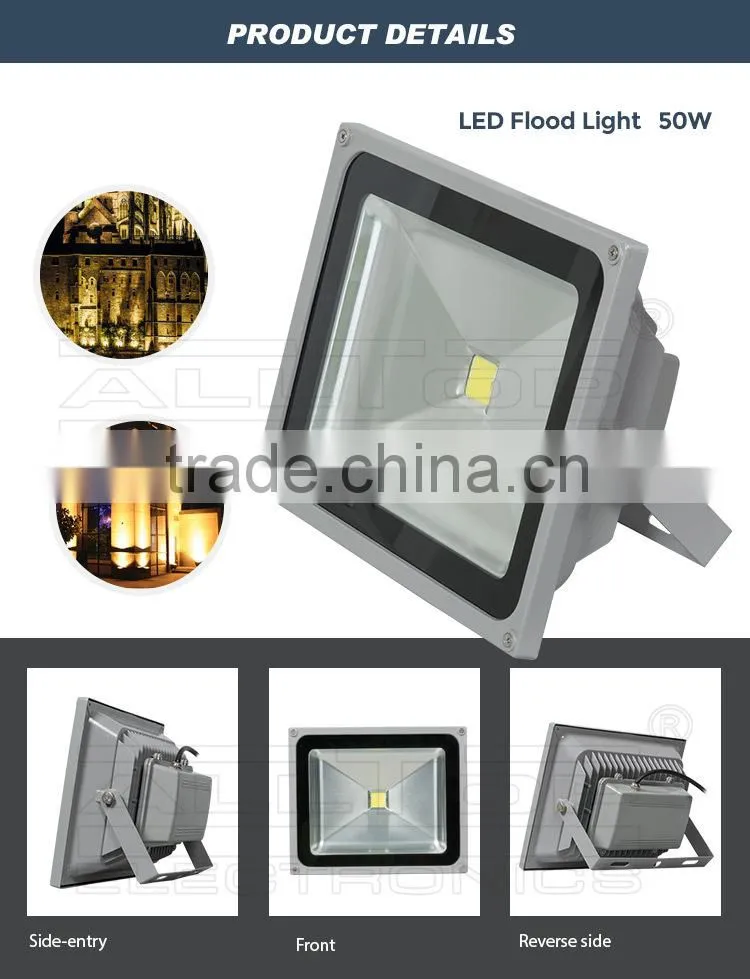 High waterproof cob aluminum 50w led rgb flood light