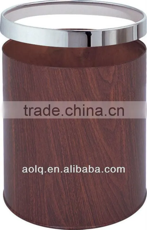 High quality leather cover dustbin