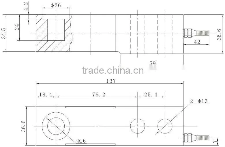 Single Shear Beam micro bench scale load cell