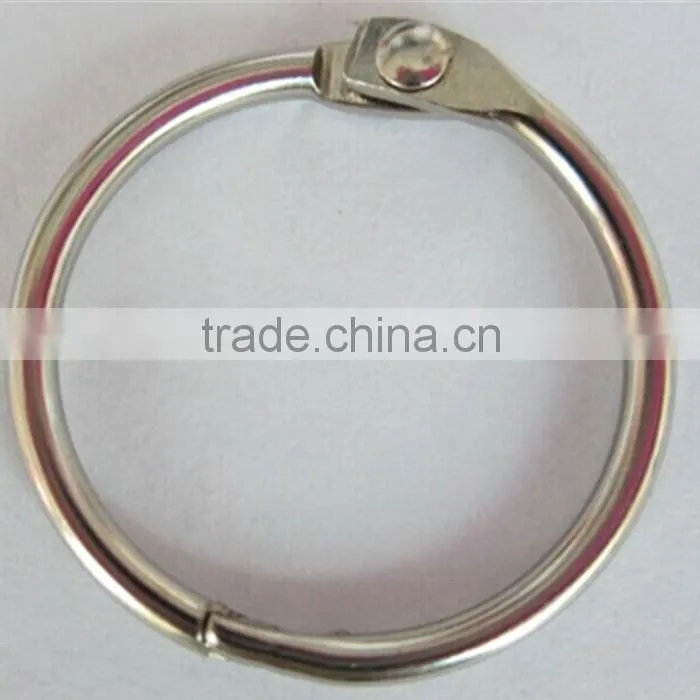 Factory direct sale high quality metal loose leaf binder ring for file