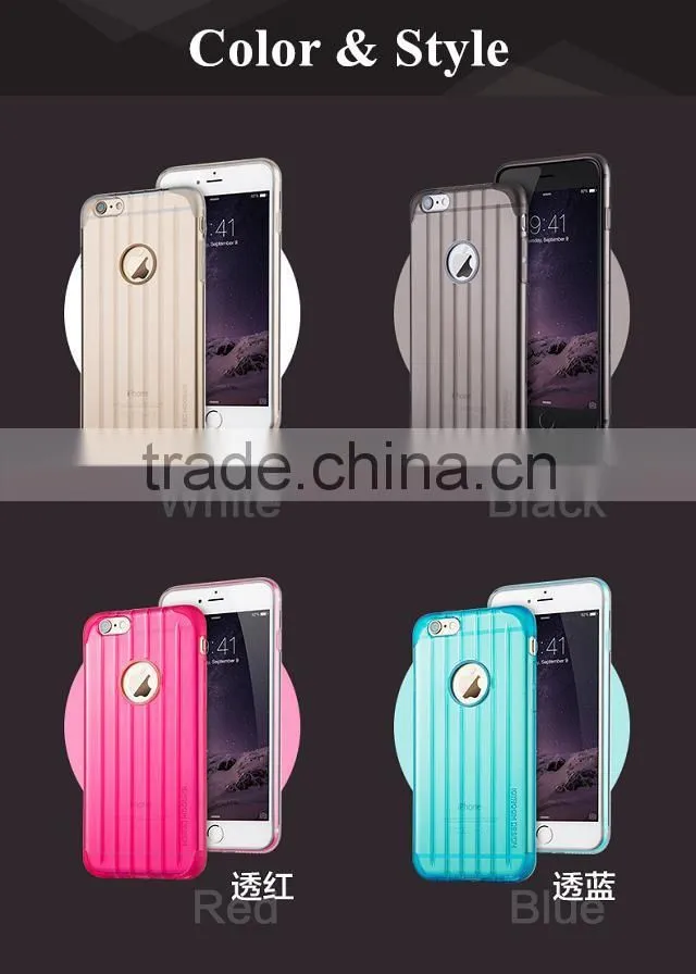 For iphone 6/plus Style case cover, Luggage TPU material