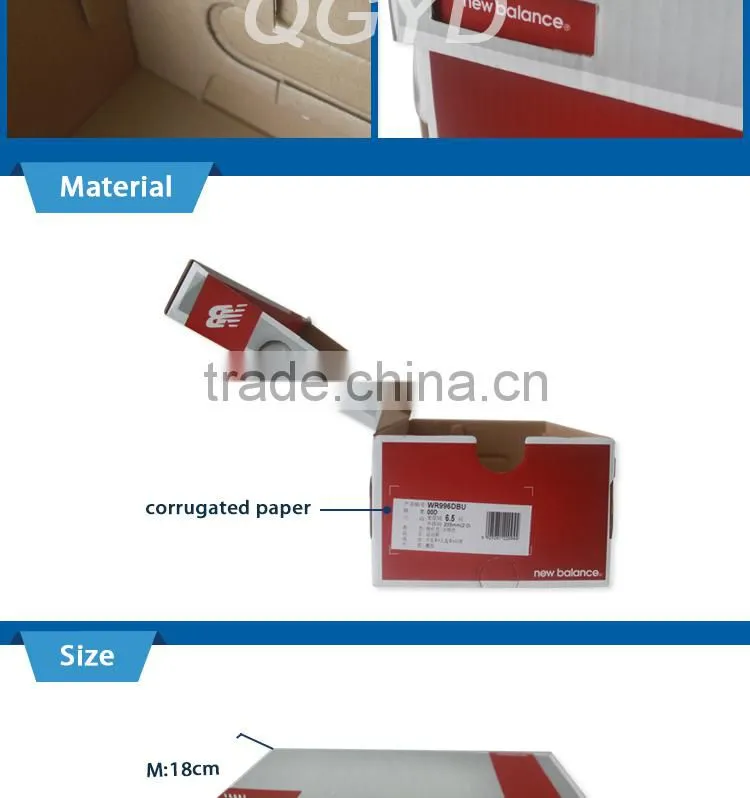 custom printed cardboard shoe box wholesale