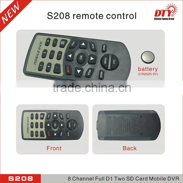wireless 8 channel full d1 3g sd card mobile car dvr with gps tracker