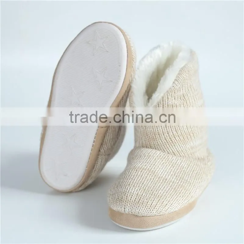Ladies slipper knit boots