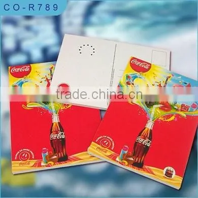 MP3 USB Christmas holiday/New Year post card.great promotional gift