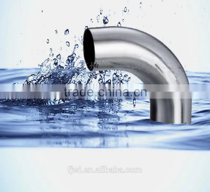 Sanitary pipe fittings stainless steel welded elbow